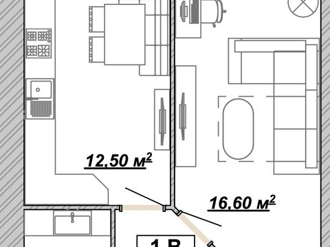 Квартира на вул. Княгинин, 35 в Івано-Франківську, ID 215057, фото №12