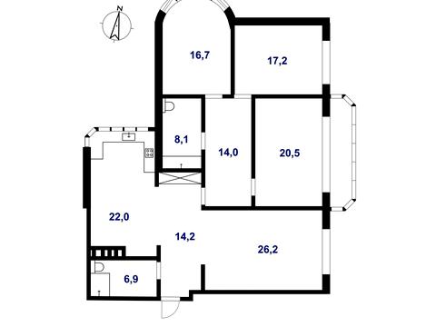 Квартира на вул. Єлизавети Чавдар, 3 в Києві, ID 171570, фото №21