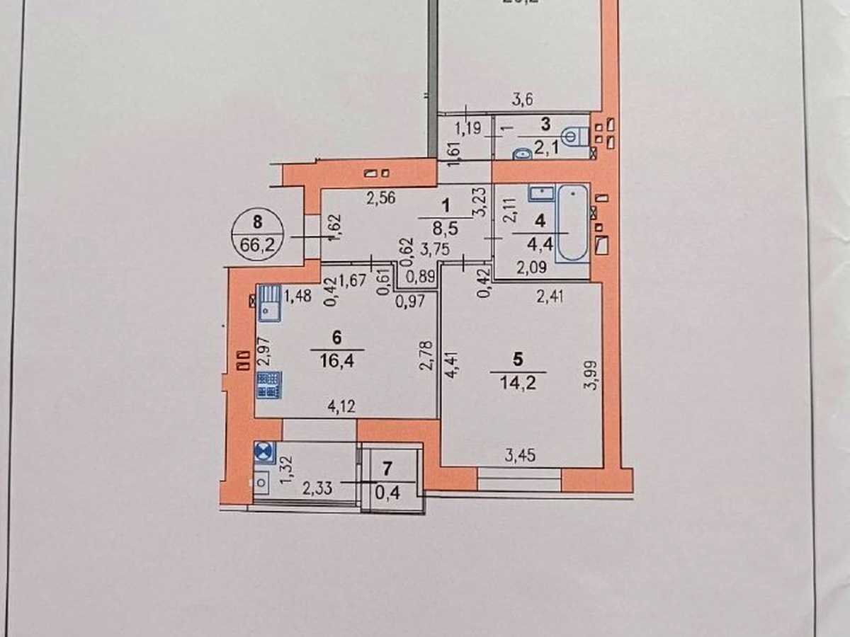 Квартира на вул. Панаса Мирного, 20/1 в Хмельницькому, ID 393089, фото №15