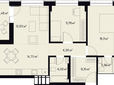 Квартира на вул. Миколи Пимоненка в Львові, ID 208930, фото №3