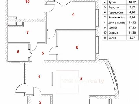 Квартира на вул. Микільсько-Слобідська, 3-А в Києві, ID 176120, фото №30