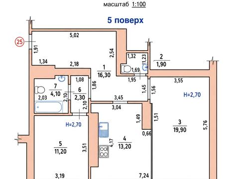 Квартира на вул. Володимира Великого, 43-А в Чернівцях, ID 232797, фото №22