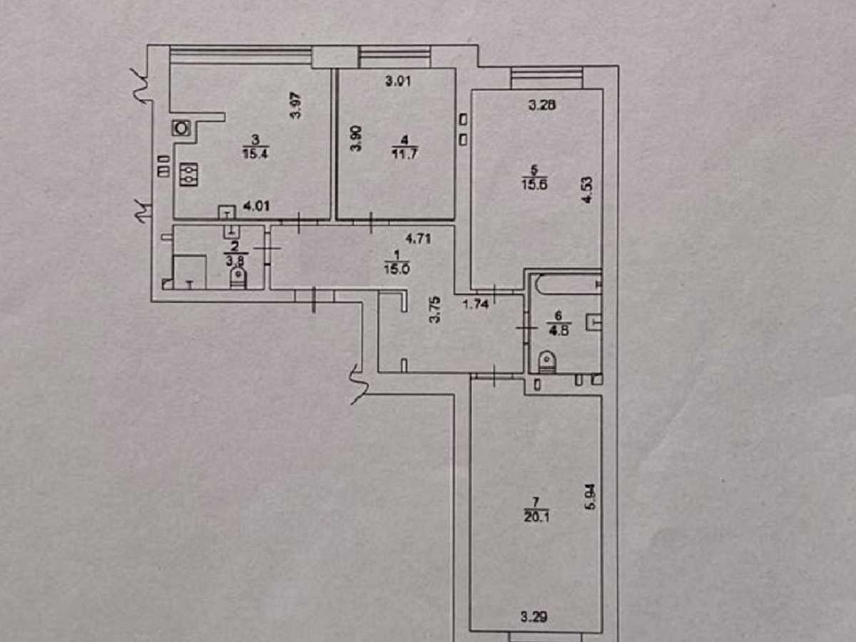 Квартира на вул. Щастя, 7 в Києві, ID 309849, фото №9