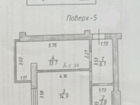 Квартира на вул. Університетська, 2-В в Києві, ID 228617, фото №14