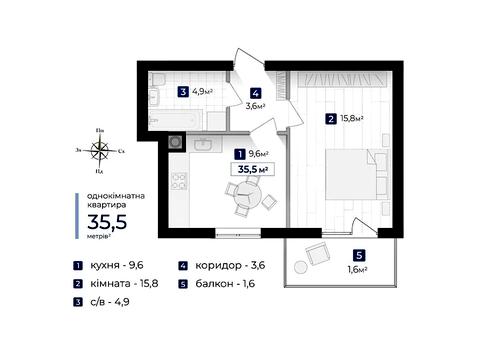 Квартира на вул. Джохара Дудаєва, 14 в Івано-Франківську, ID 169461, фото №15