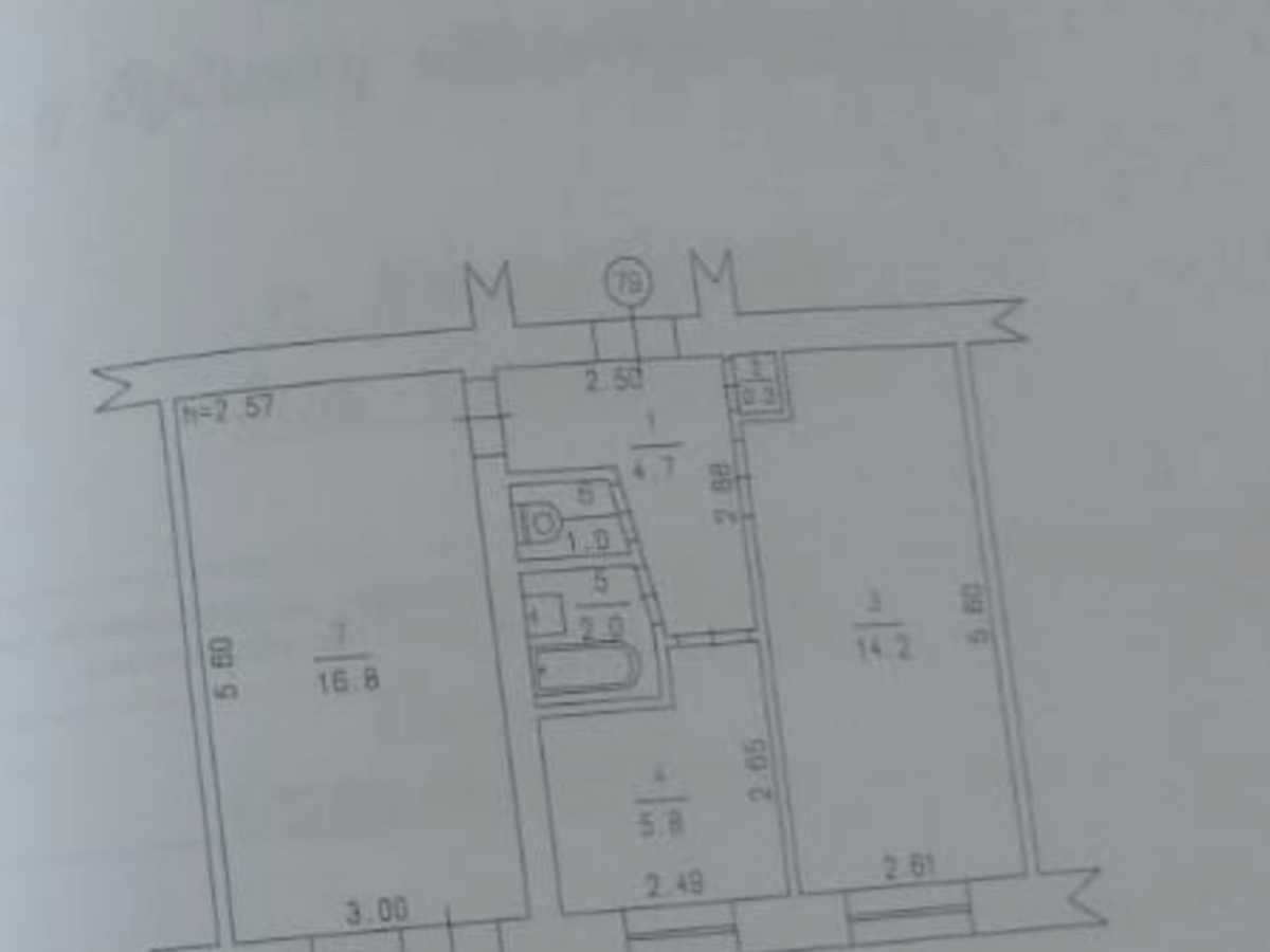 Квартира на вул. Зарічанська, 8 в Хмельницькому, ID 393094, фото №11