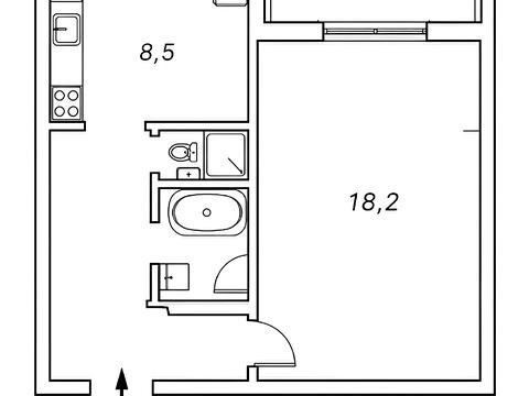 Квартира на вул. Ревуцького, 11-В в Києві, ID 268308, фото №16