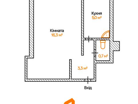 Квартира на вул. Родини Глаголєвих вул. , 3/1 в Києві, ID 187318, фото №15