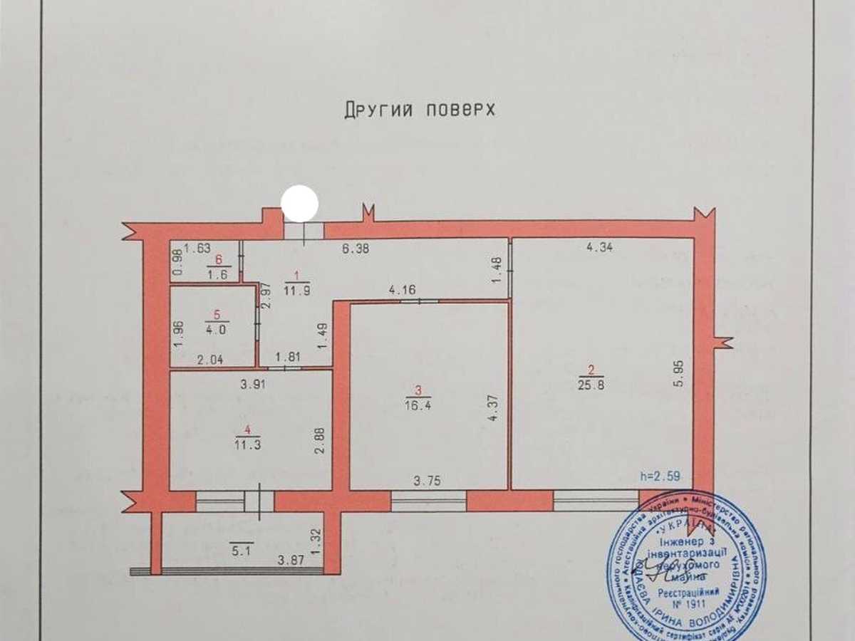 Квартира на просп. Миру, 63б в Хмельницькому, ID 392845, фото №44