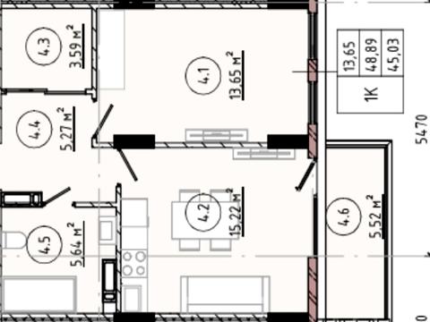 Квартира на вул. Хіміків вул., 28, к.7-14 в Івано-Франківську, ID 167528, фото №4