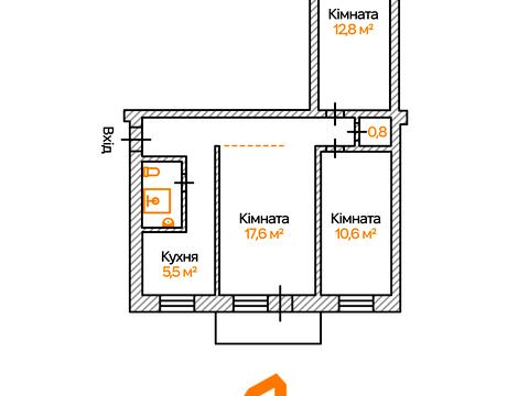 Квартира на вул. Вишгородська, 50-А в Києві, ID 189841, фото №18