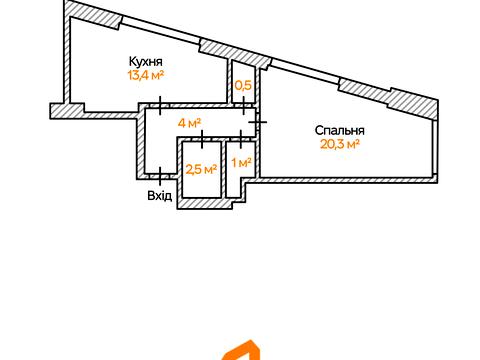 Квартира на вул. Академіка Заболотного, 1-Б в Києві, ID 172830, фото №22