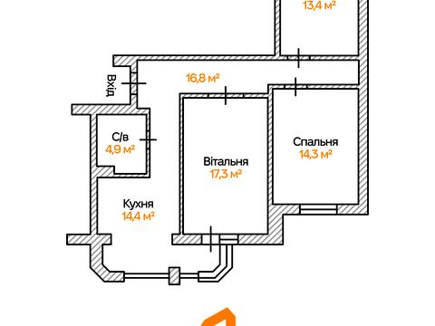 Квартира на вул. Миколи Соловцова, 3 в Києві, ID 206958, фото №24