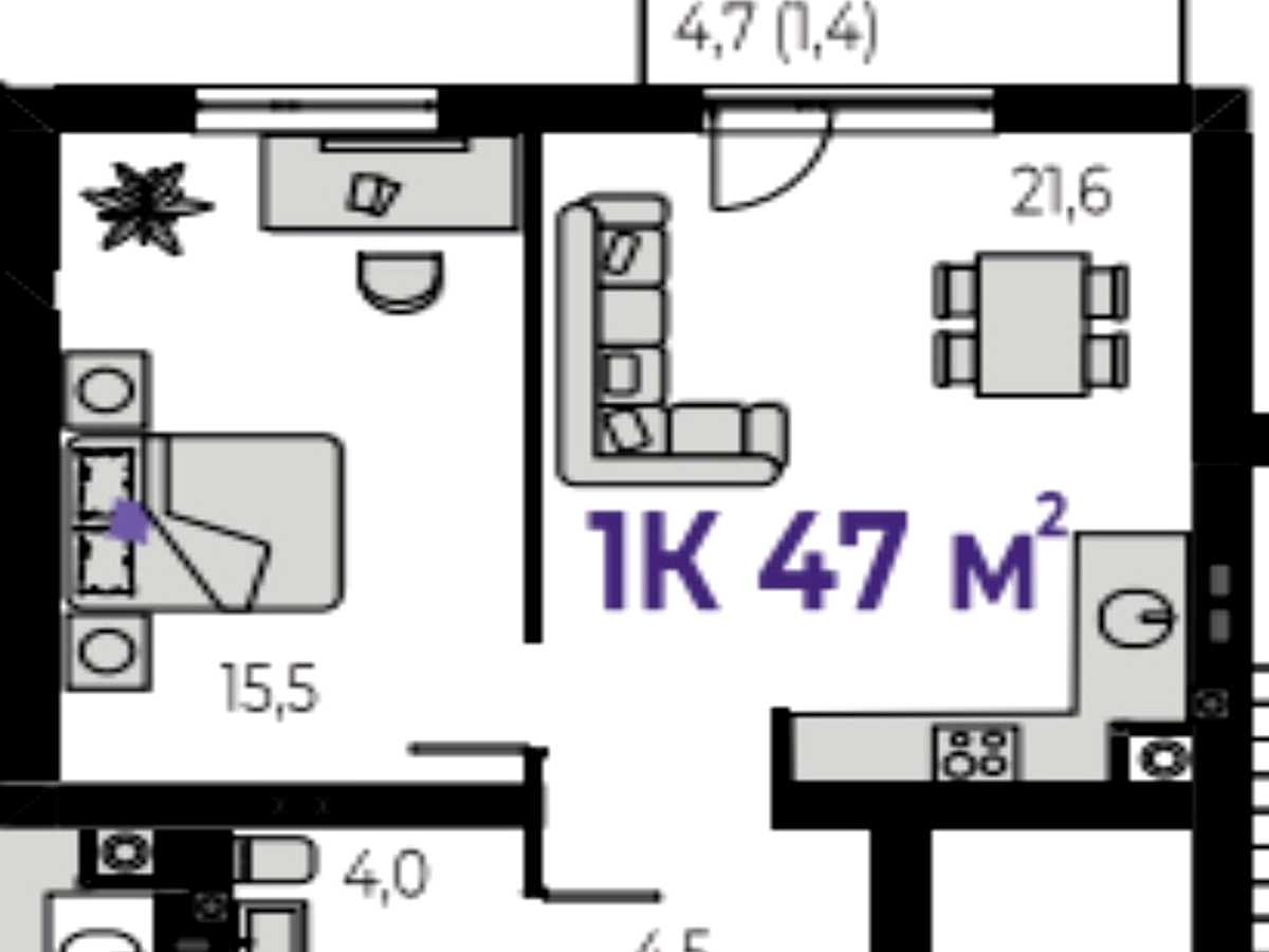 Квартира на вул. Краківська вул., 6/3 в Івано-Франківську, ID 309303, фото №18