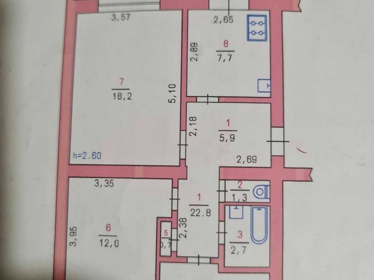 Квартира на вул. Довженка, 12 в Хмельницькому, ID 393019, фото №15