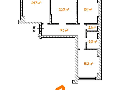 Квартира на вул. Михайла Максимовича, 32-В в Києві, ID 179286, фото №17