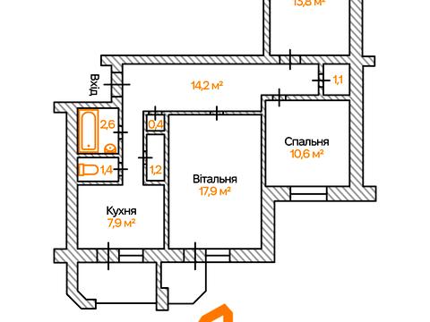 Квартира на бул. Вацлава Гавела, 34-В в Києві, ID 197089, фото №20