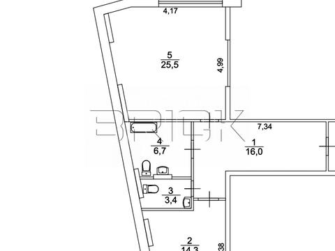 Квартира на вул. Михайла Максимовича, 32-А в Києві, ID 210727, фото №14