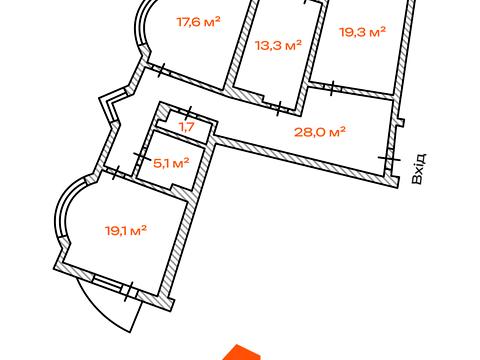 Квартира на вул. Дніпровська набережна, 23 в Києві, ID 213007, фото №31