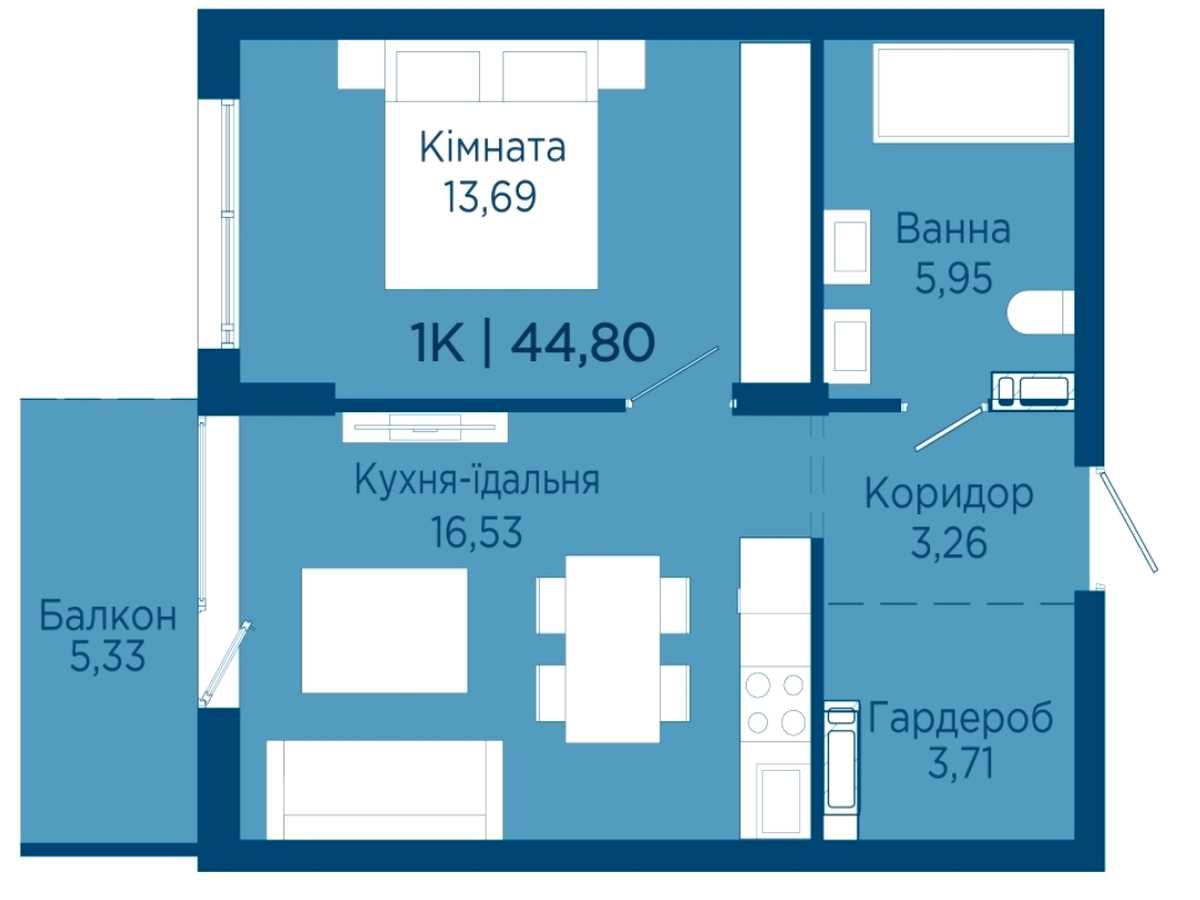 Квартира на вул. Бастіонна в Івано-Франківську, ID 309508, фото №6