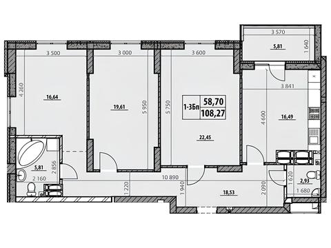 Квартира на вул. Микільсько-Слобідська, 8 в Києві, ID 220922, фото №1
