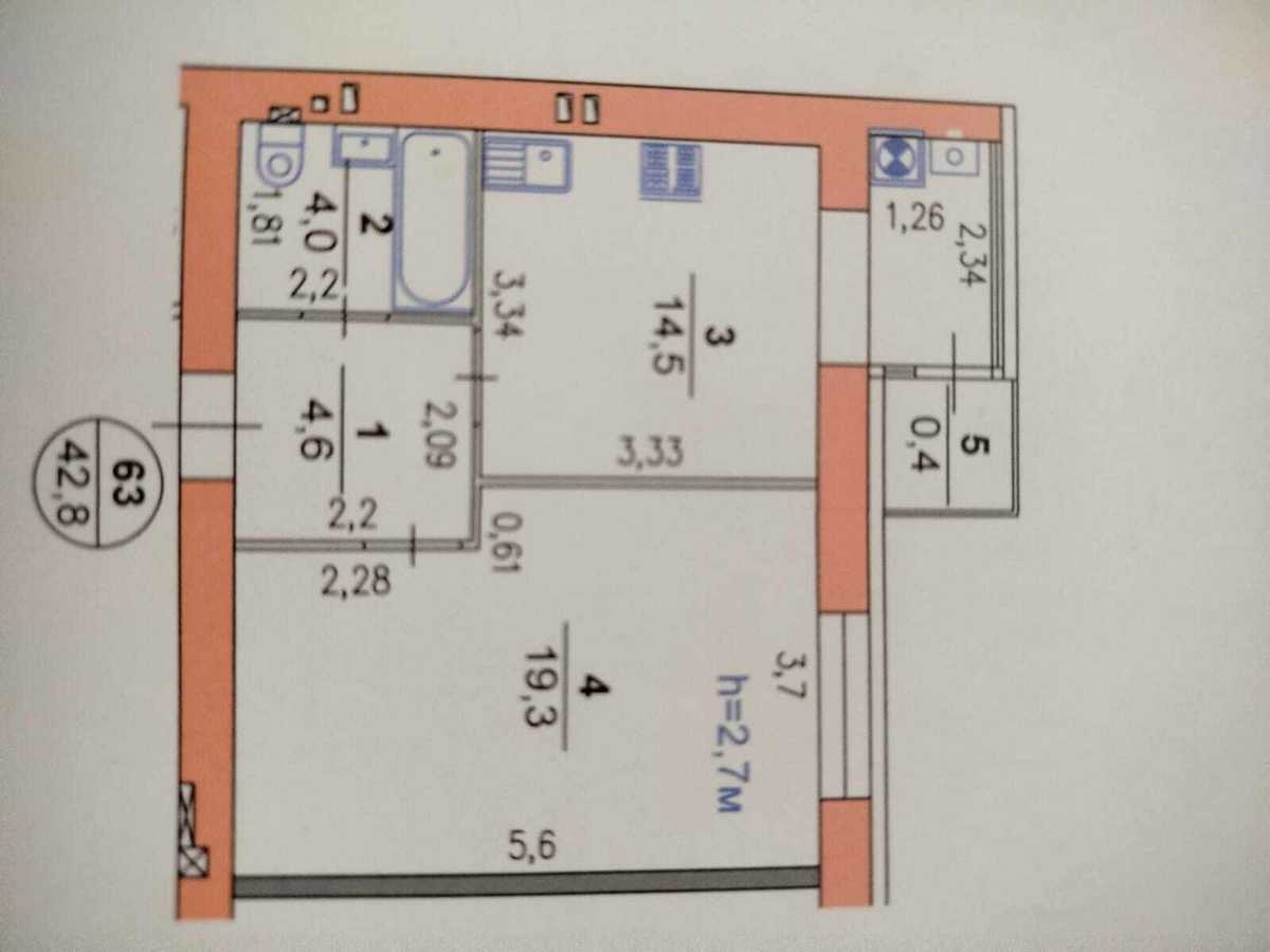 Квартира на вул. Панаса Мирного, 20/1 в Хмельницькому, ID 392251, фото №18