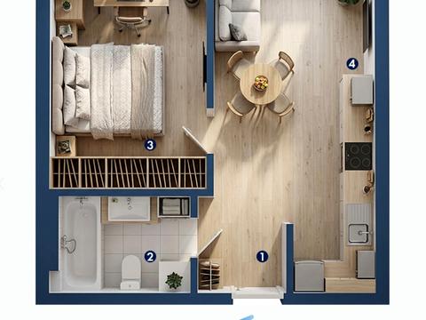 Квартира на вул. Віталія Мерінова, 5 в Івано-Франківську, ID 249561, фото №5