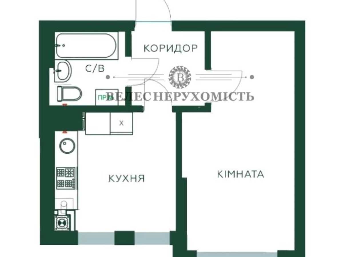 Квартира на вул. Паркова, 12 в Києві, ID 309888, фото №12