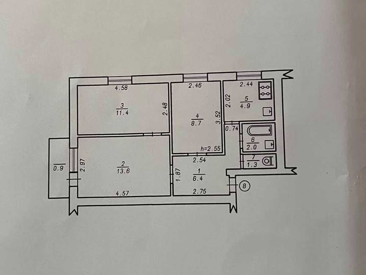 Квартира на вул. Інститутська, 20/2 в Хмельницькому, ID 392115, фото №8