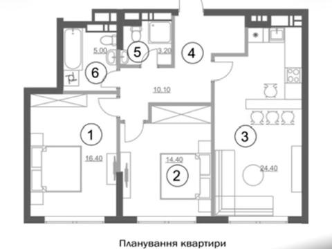 Квартира на вул. Миколи Пимоненка, 19 в Києві, ID 263324, фото №24