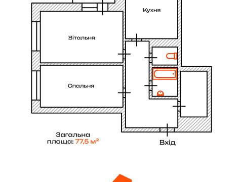 Квартира на вул. Микільсько-Слобідська, 3-А в Києві, ID 264205, фото №16