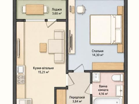 Квартира на вул. Михайла Максимовича, 24-В в Києві, ID 290562, фото №2