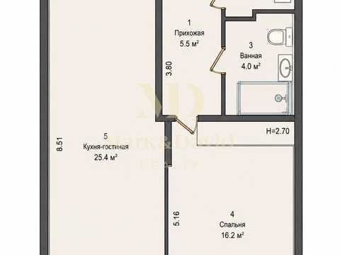 Квартира на вул. Князя Романа Мстиславича, 22а в Києві, ID 290550, фото №13