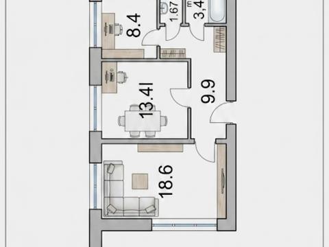 Квартира на вул. Академіка Філатова пров., 3/1 в Києві, ID 270311, фото №3