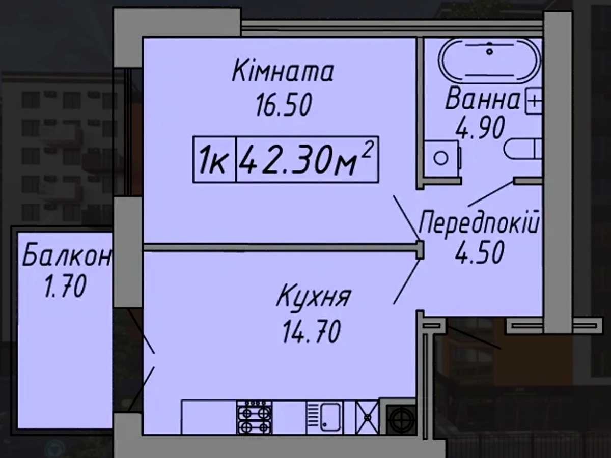 Квартира на вул. Степана Бандери в Івано-Франківську, ID 271614, фото №1