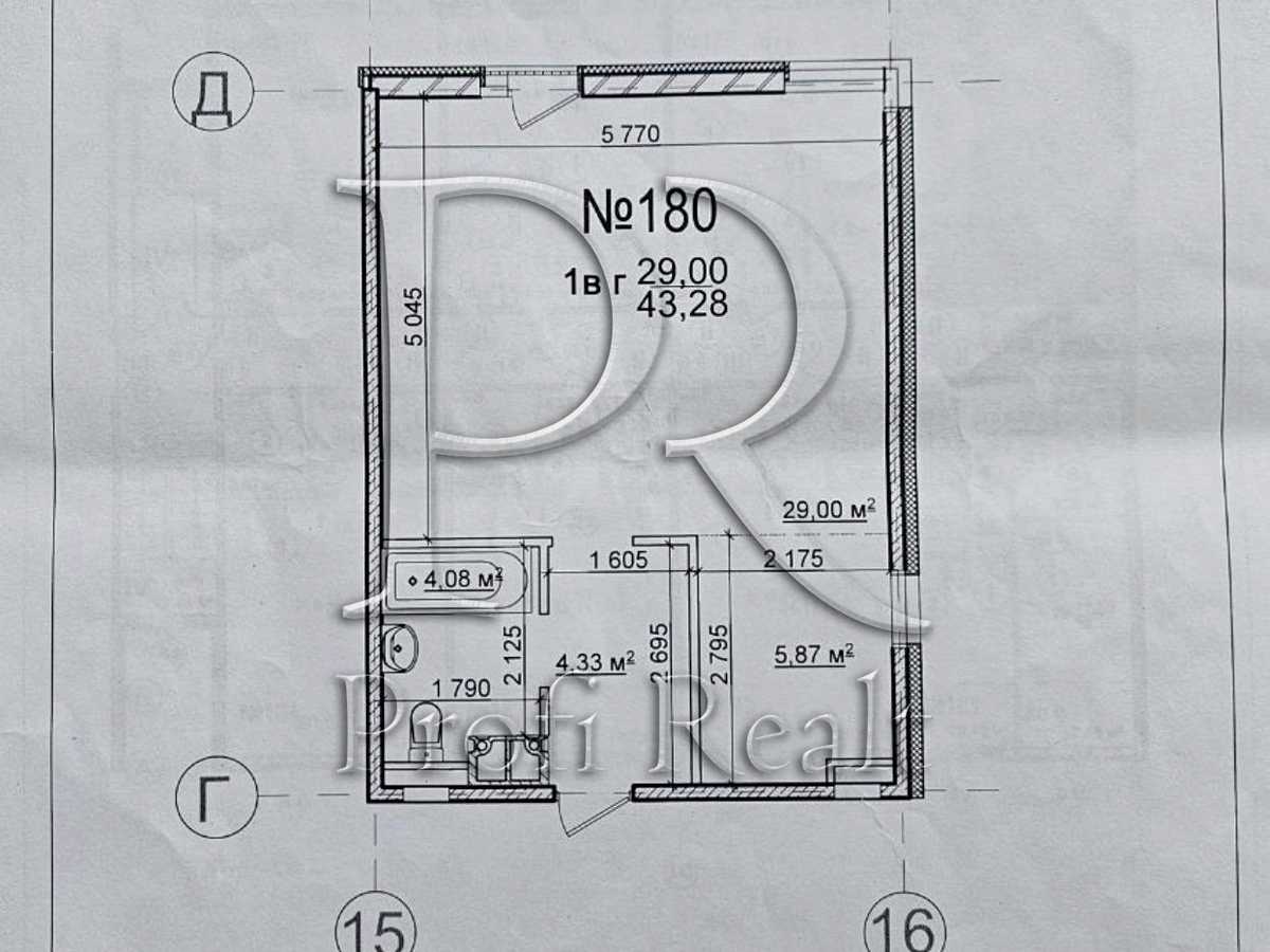 Квартира на вул. Балукова, 1 в Києві, ID 313322, фото №18