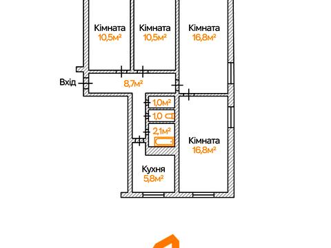 Квартира на просп. Георгія Гонгадзе, 14 в Києві, ID 278460, фото №24