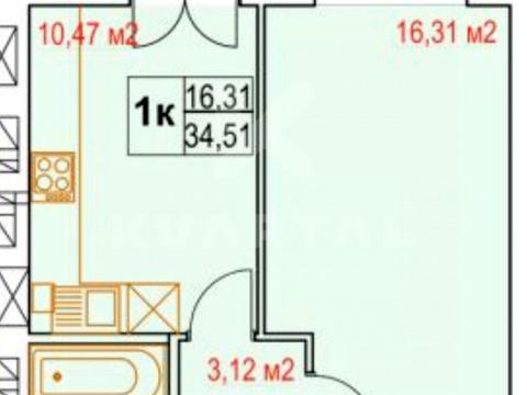 Квартира на вул. Білокур, 7-А в Києві, ID 279478, фото №25