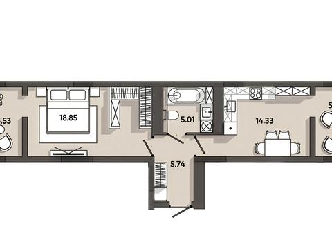 Квартира на вул. Пластова, 4 в Львові, ID 279704, фото №12