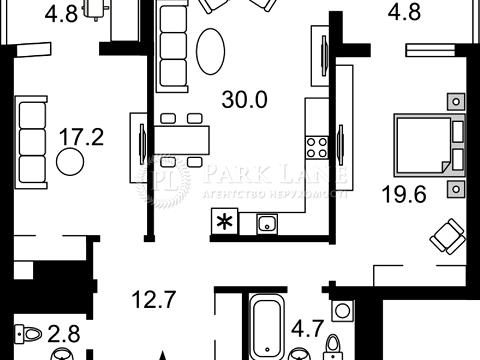 Квартира на бульв. Лесі Українки, 7А в Києві, ID 279884, фото №2