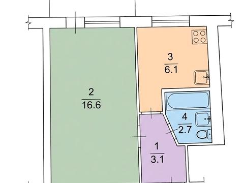 Квартира на вул. Донецька, 57 в Києві, ID 280263, фото №6