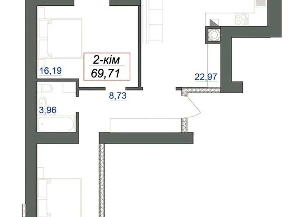Квартира на пров. Ключний в Івано-Франківську, ID 309320, фото №26