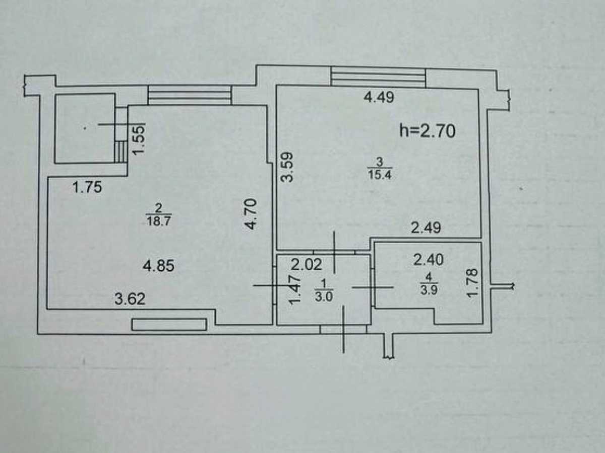Квартира на вул. Оптимістична, 1 в Києві, ID 313340, фото №28