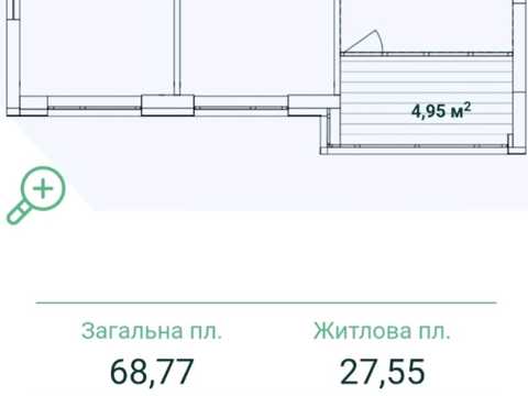 Квартира на вул. Всеволода Змієнка, 13 в Києві, ID 282213, фото №17