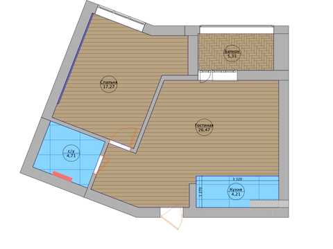 Квартира на вул. Микільсько-Слобідська, 11 в Києві, ID 283078, фото №23