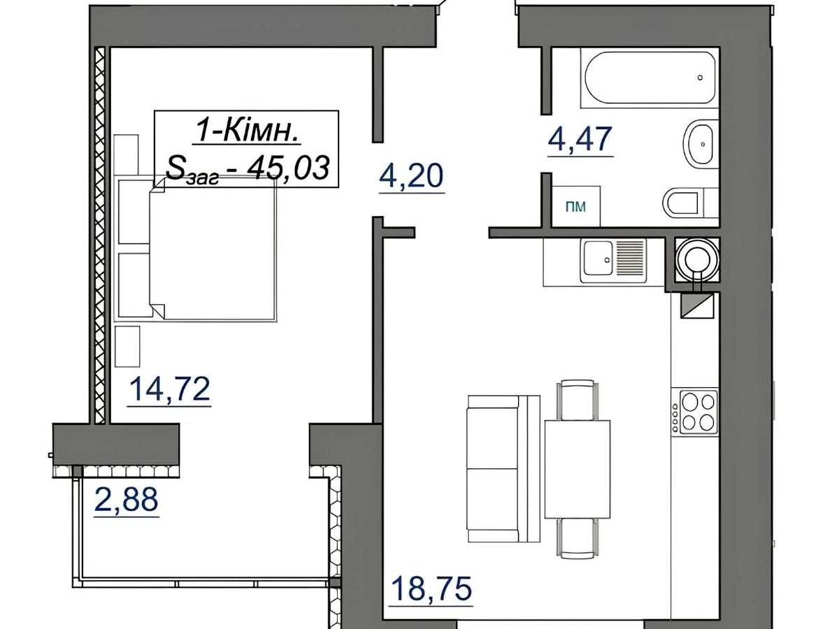 Квартира на пров. Ключний в Івано-Франківську, ID 310635, фото №16