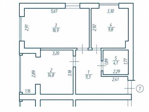 Квартира на вул. Льонокомбінатівська, 1 в Рівне, ID 288258, фото №3