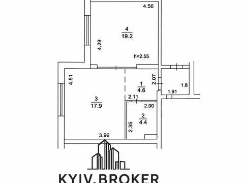 Квартира на вул. Михайла Максимовича, 32-В в Києві, ID 293524, фото №12