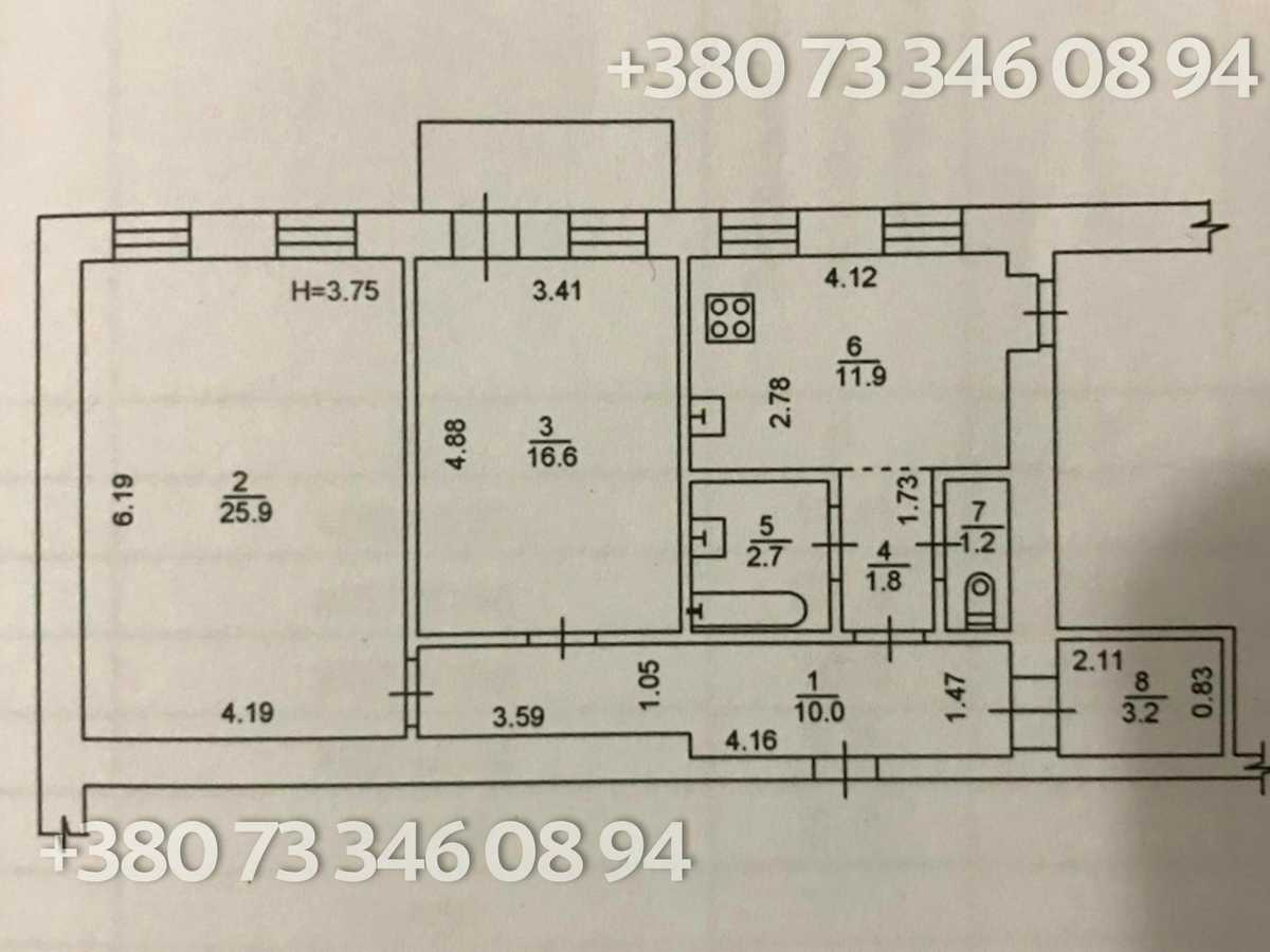 Квартира на вул. Велика Васильківська вул. , 43/16 в Києві, ID 298784, фото №19