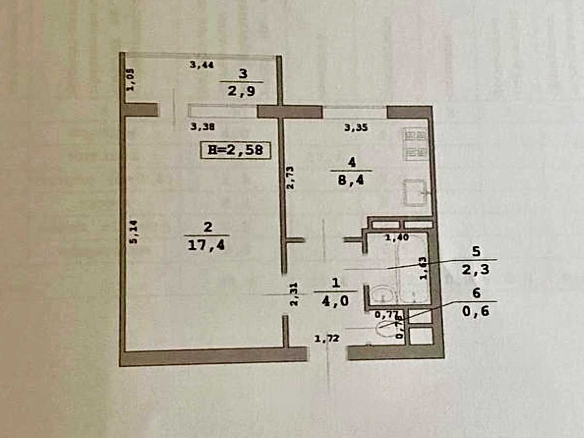 Квартира на вул. Миколи Закревського, 31-В в Києві, ID 295417, фото №16